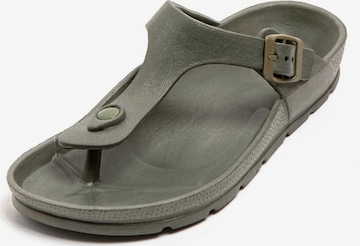 Brasileras Pantolette 'Soleil' in Grün: Vorderseite