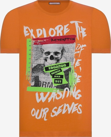 Edoardo Caravella Shirt ' Jayson ' in Orange: front