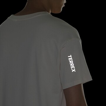 ADIDAS TERREX - Camiseta funcional en blanco