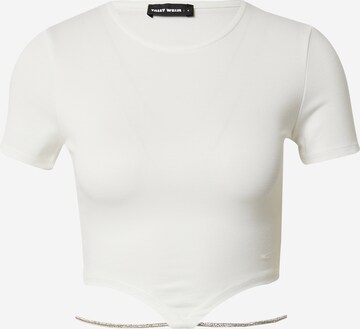 Tally Weijl Тениска в бяло: отпред