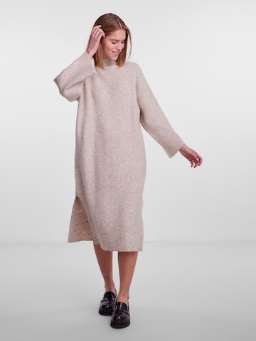 PIECES Knitted dress 'JADE' in Beige