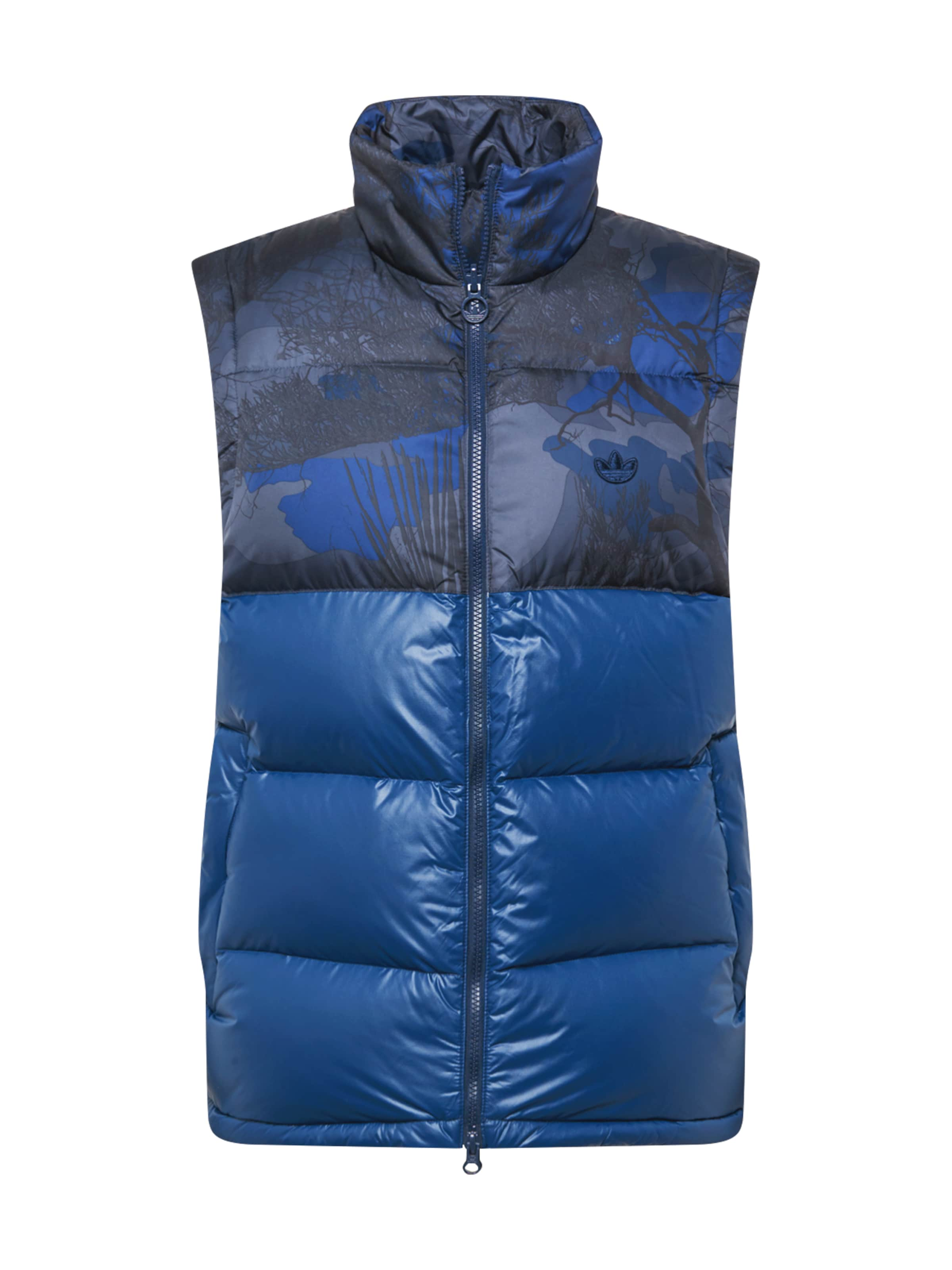 blue adidas vest