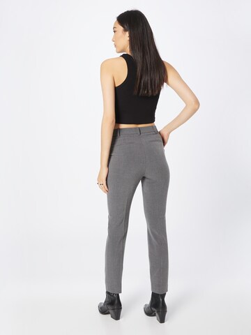 Warehouse Slim fit Trousers with creases in Grey