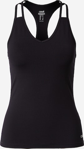 Casall Sports Top in Black: front