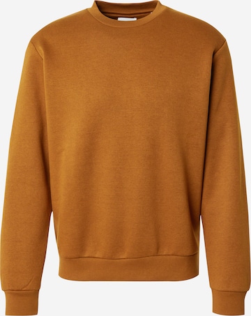 JACK & JONES Sweatshirt 'JJBradley' in Brown: front