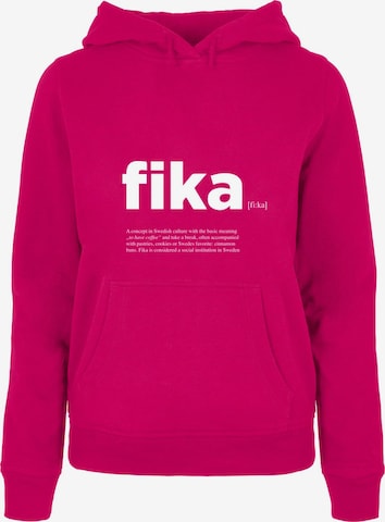 Mister Tee Sweatshirt 'Fika' in Pink: predná strana