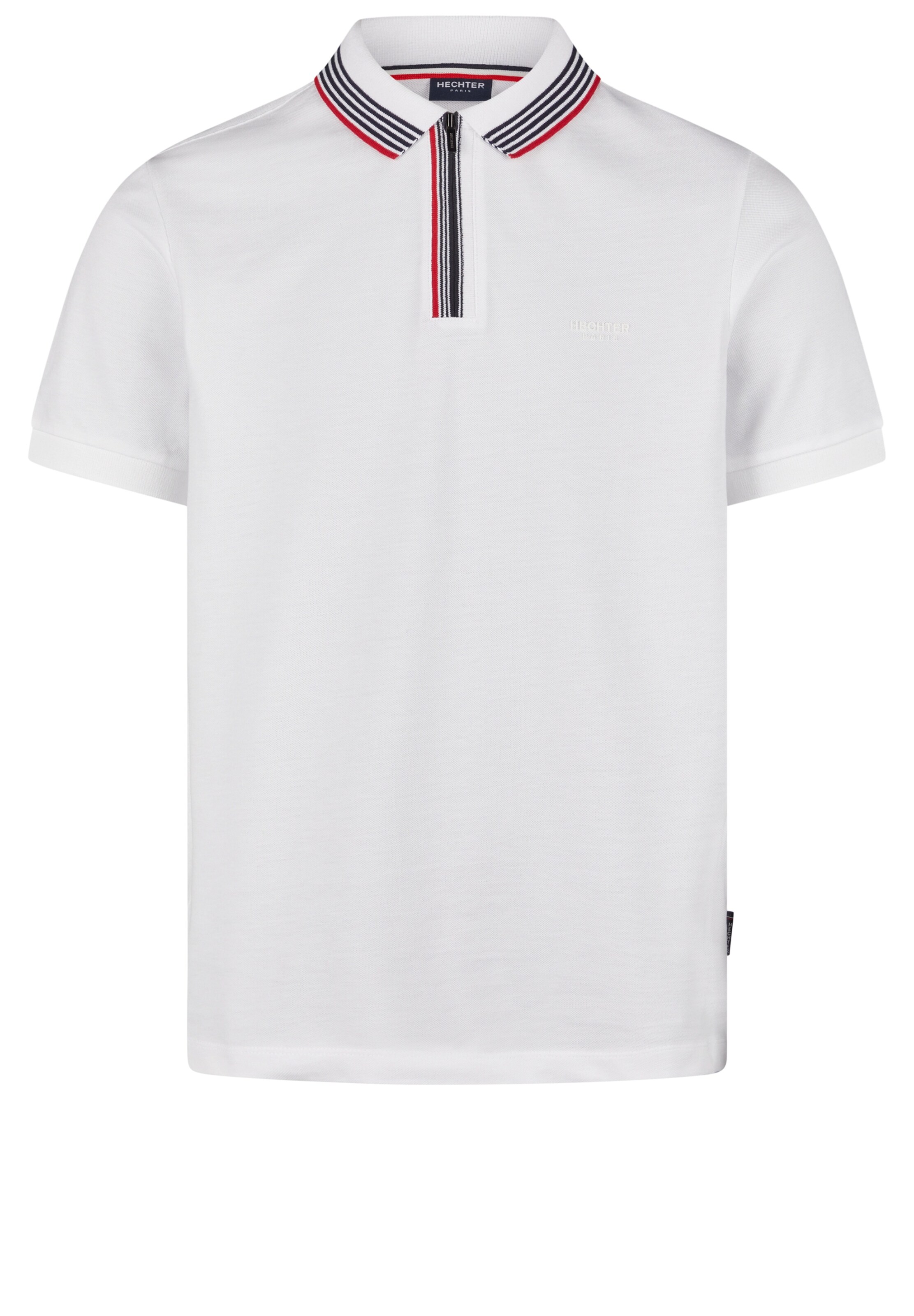 HECHTER PARIS Shirt 'Pique' in Wit: voorkant