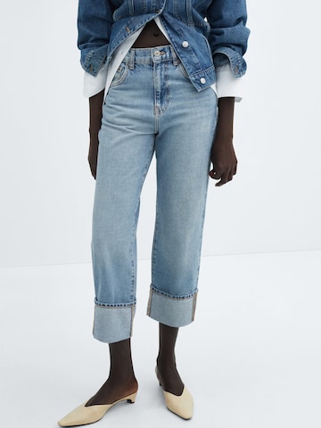 MANGO Regular Jeans 'Quinn' in Blauw: voorkant