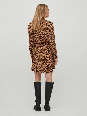 VILA Shirt Dress 'VIPaya' in Brown