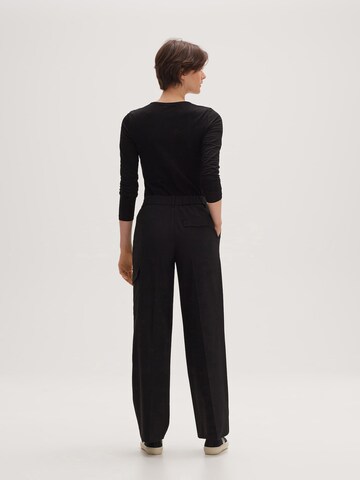 Wide Leg Pantalon cargo 'Melpa' OPUS en noir