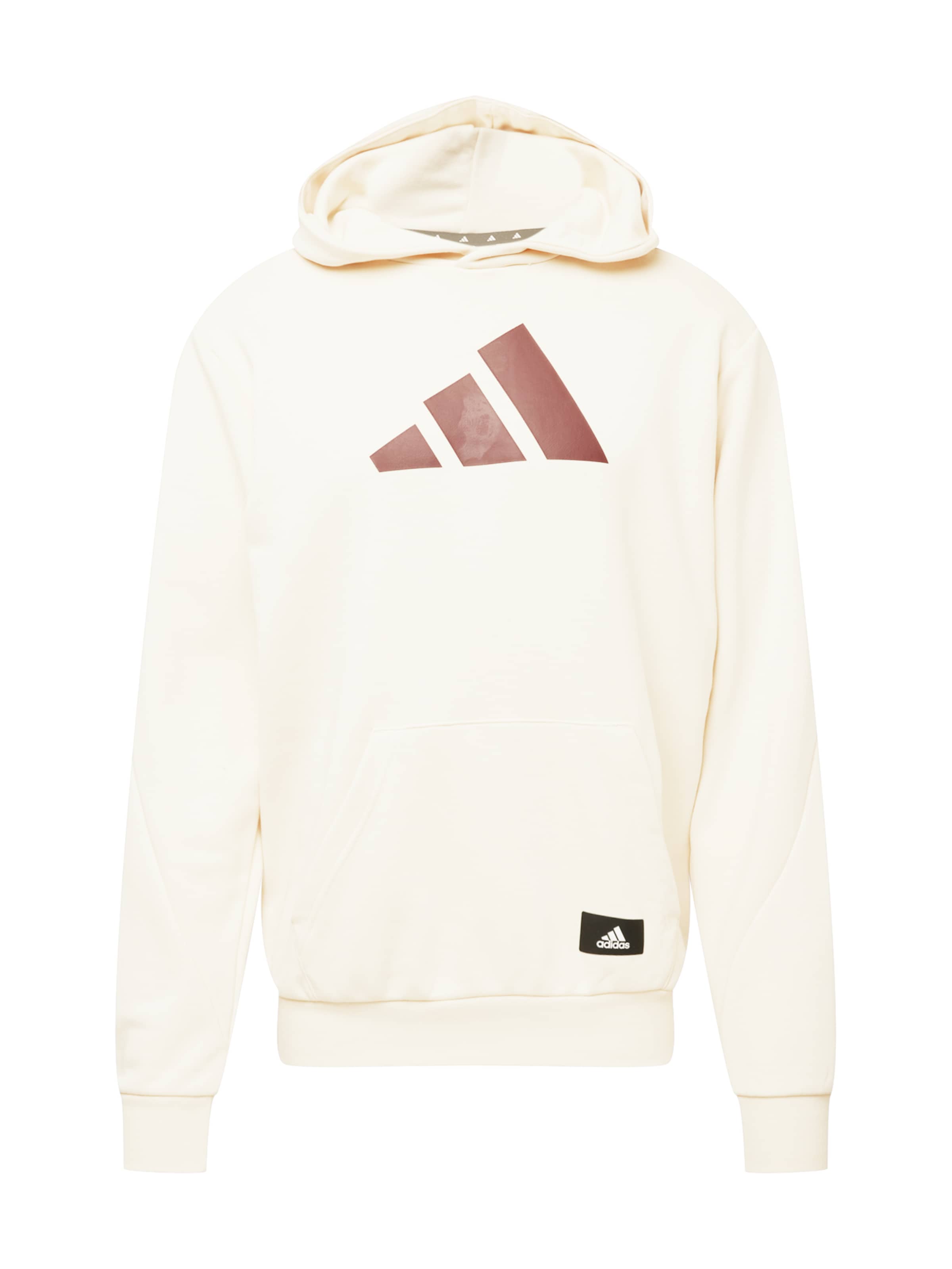 ADIDAS PERFORMANCE Athletic Sweatshirt in Beige: front