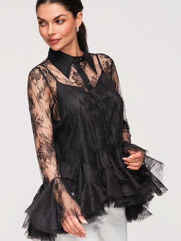 Ombre Blouse in Black