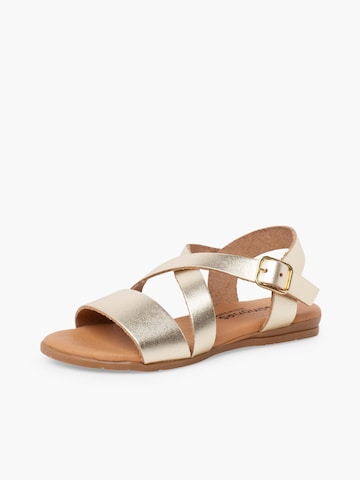 Sandales Pisamonas en beige : devant