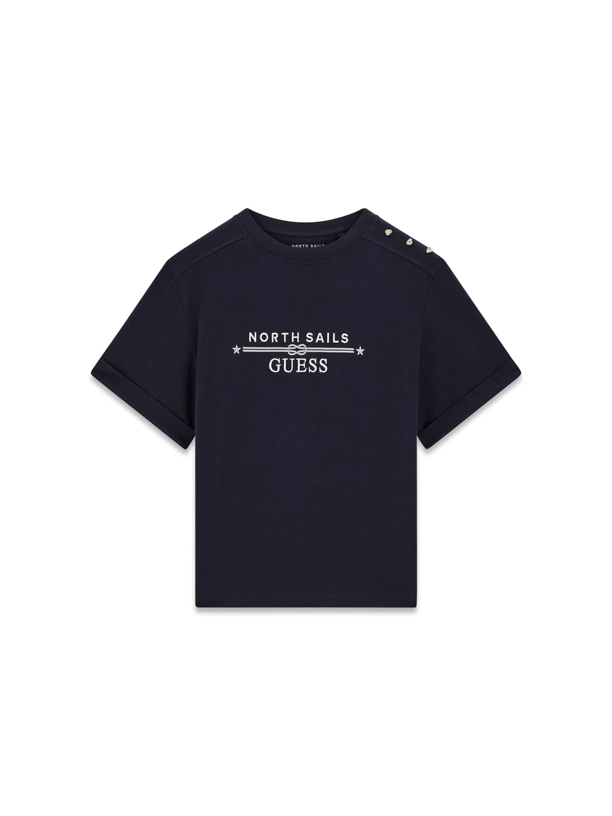 Maglietta 'Guess x North Sails' di GUESS in blu: frontale