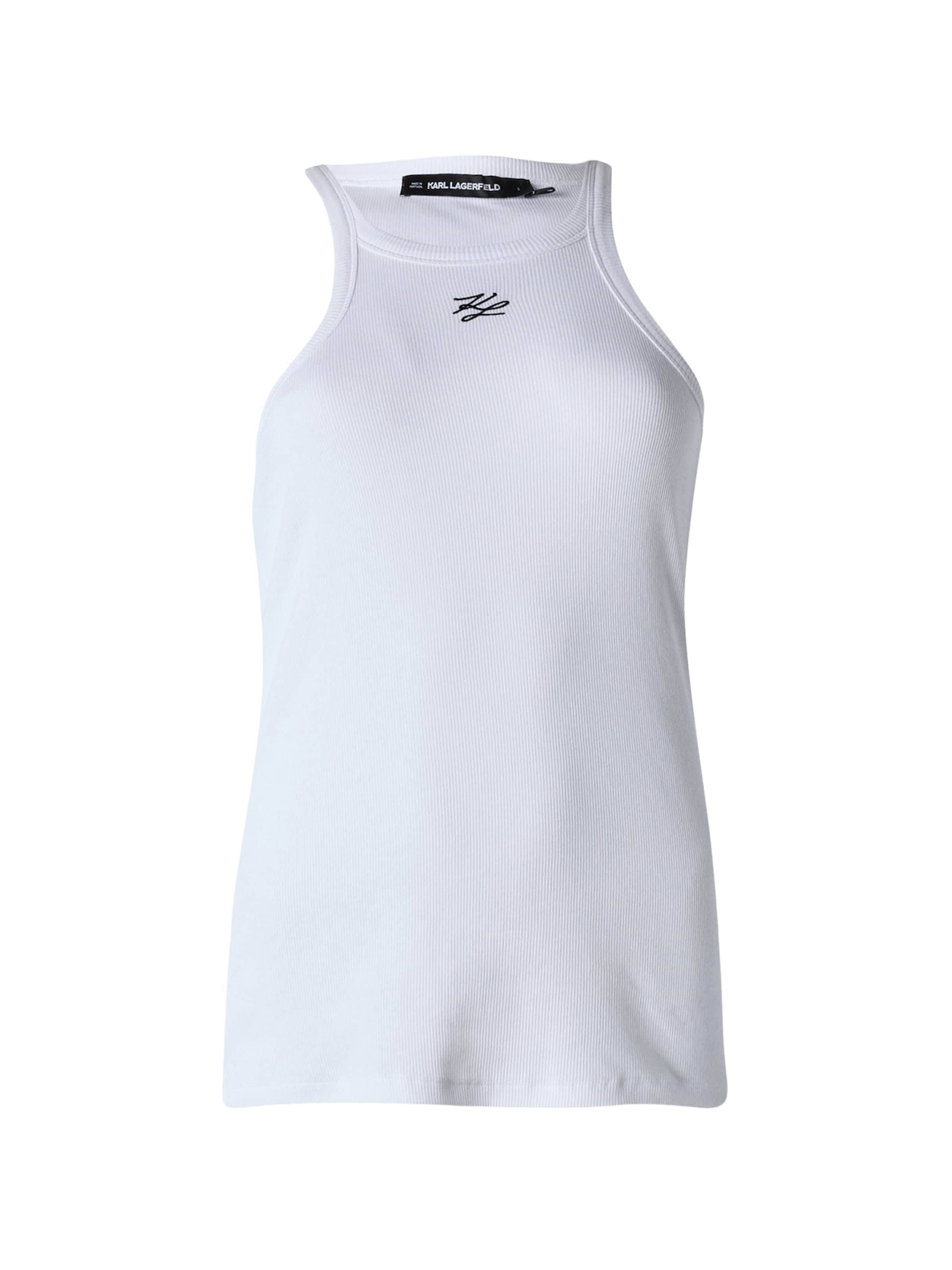 Karl Lagerfeld Τοπ σε λευκό: μπροστά