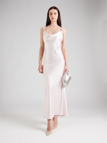 Gina Tricot Вечернее платье в Ярко-розовый