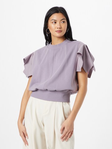 Sweat-shirt 'TERRY' 3.1 Phillip Lim en violet : devant