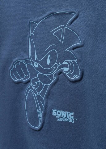 MANGO KIDSSweater majica 'Sonic' - plava boja