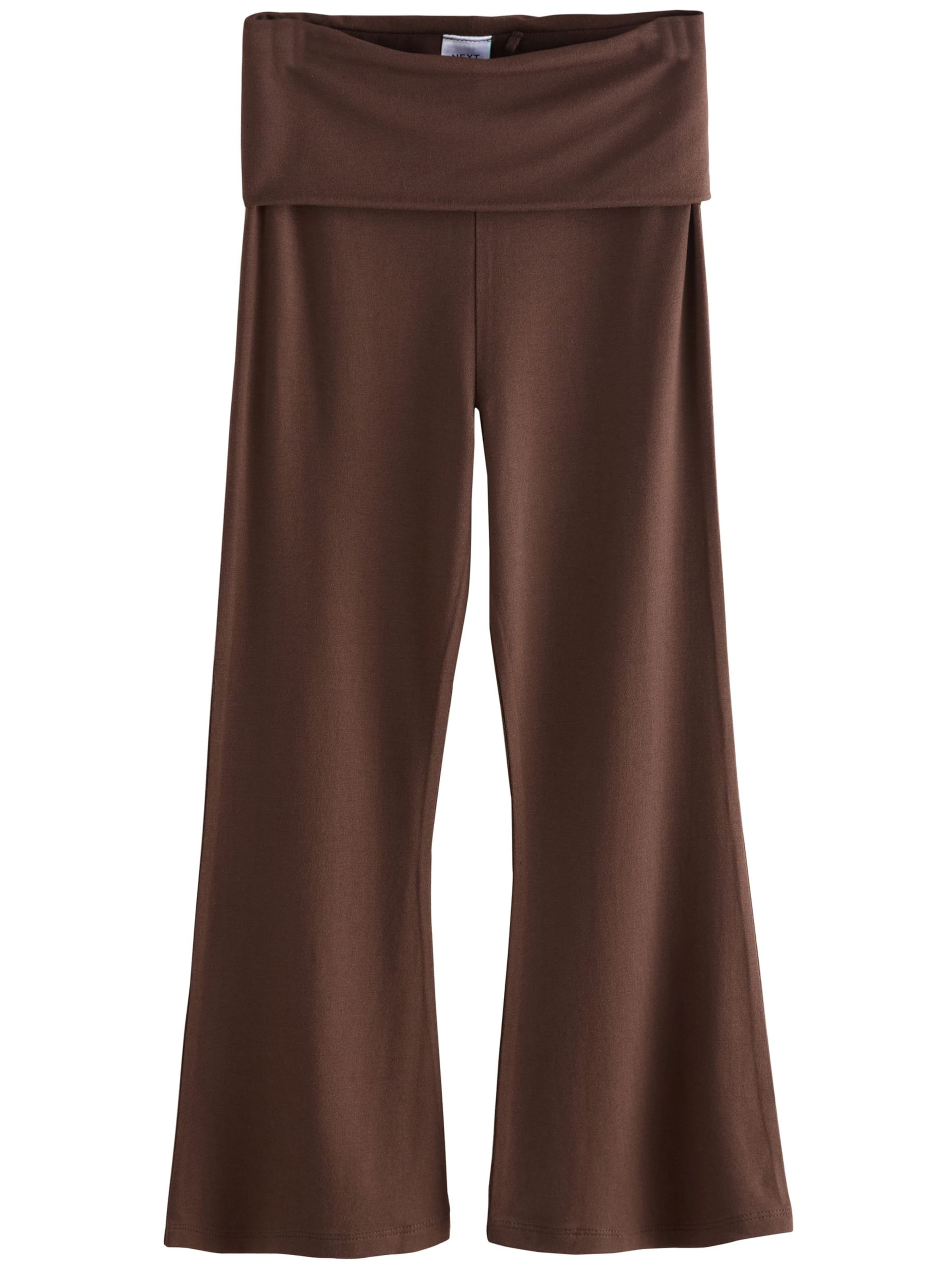 évasé Leggings Next en marron : devant