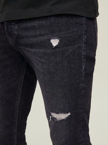 Coupe slim Jean 'Glenn' JACK & JONES en noir