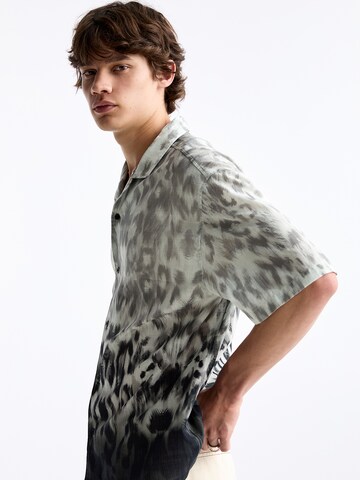 Pull&Bear Comfort fit Overhemd in Zwart