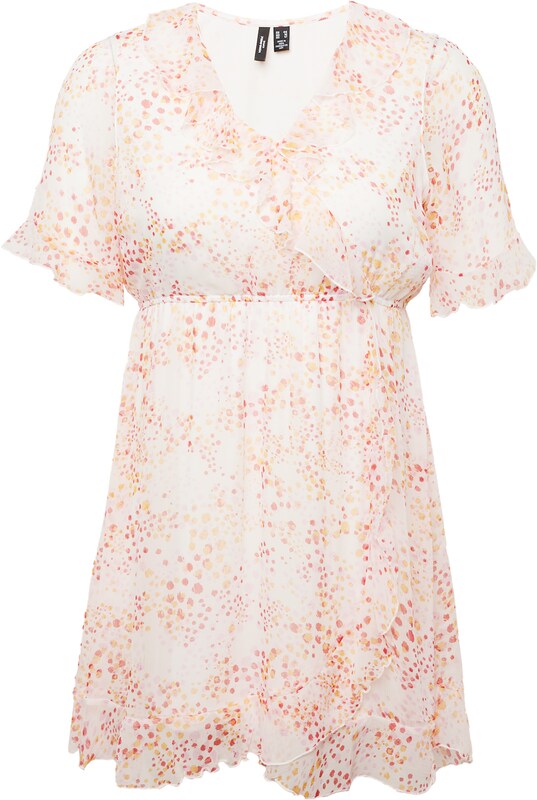 Vero Moda Curve Kleid 'Dora' in Weiß Vero Moda Curve Kleid 'Dora' in Weiß