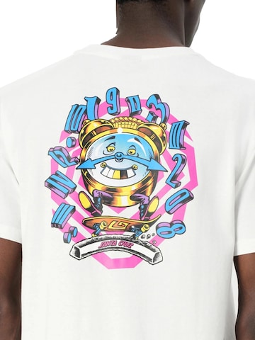 Santa Cruz - Camisa 'Camiseta santa cruz blanca grabke all around stack tee' em branco