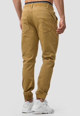 Effilé Pantalon 'Zannes' INDICODE JEANS en marron