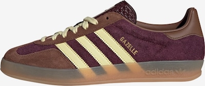 ADIDAS ORIGINALS Matalavartiset tennarit 'Gazelle' värissä ruskea / pastellinkeltainen / kulta / viininpunainen, Tuotenäkymä