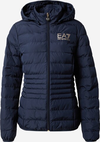 Veste mi-saison EA7 Emporio Armani en bleu : devant