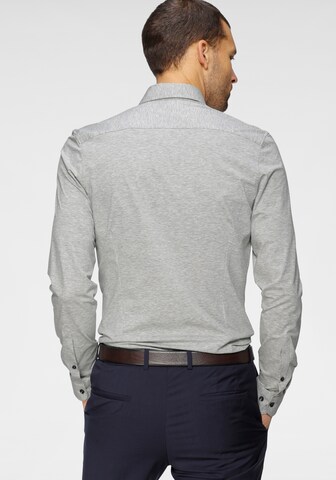 OLYMP Slim fit Button Up Shirt in Grey