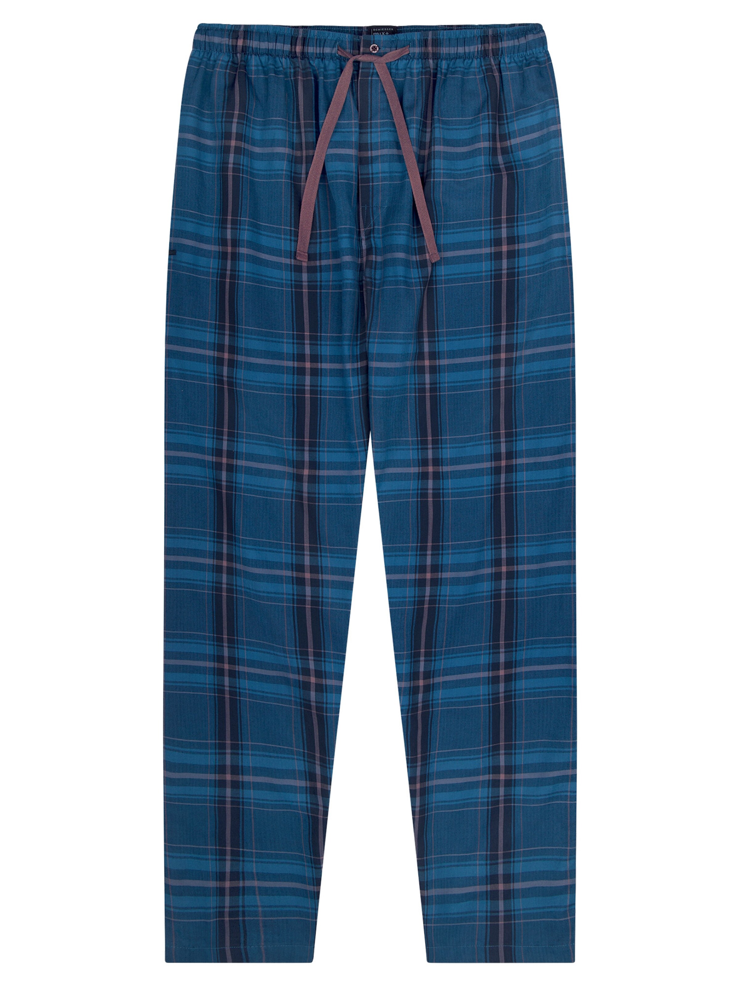 Pantalon de pyjama 'Mix + Relax' SCHIESSER en bleu : devant