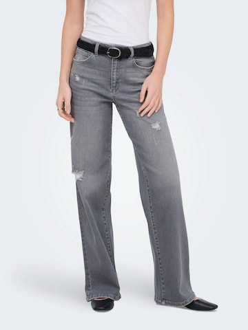 ONLY Široký strih Džínsy 'ONLMILA' - Sivá: predná strana
