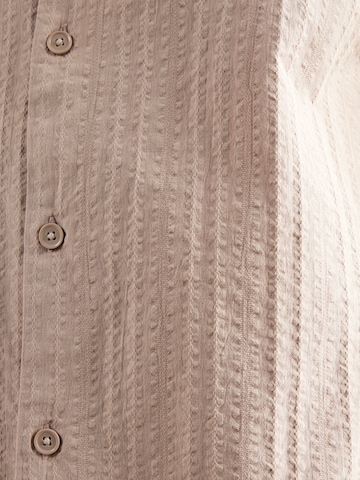 JACK & JONES Regular Fit Set: Hemd+ Shorts 'JJETYSON' in Beige