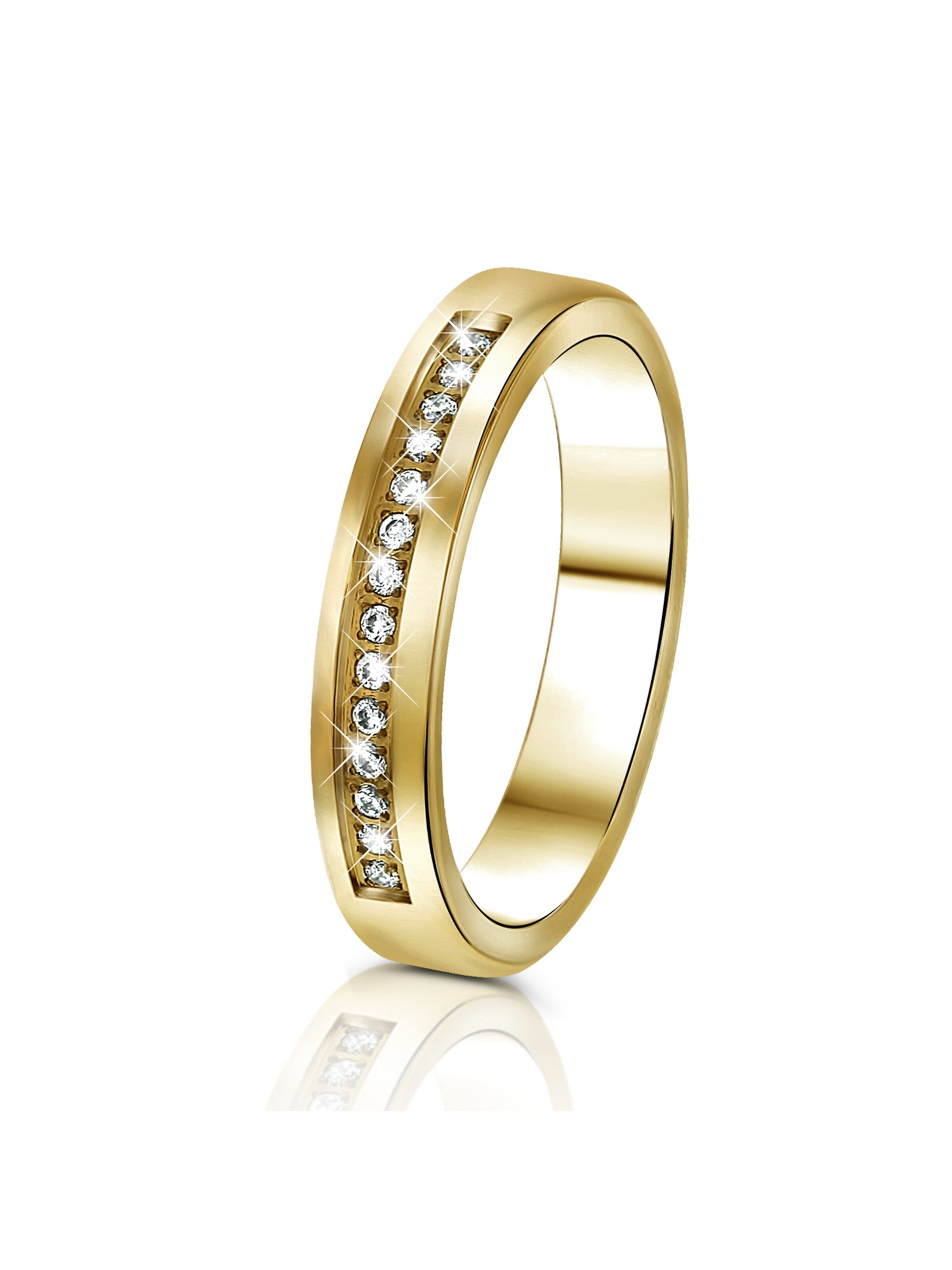 Lucardi Ring in Gold: Vorderseite