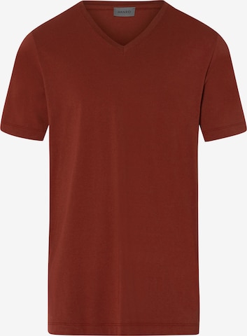 T-Shirt Hanro en marron : devant