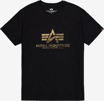 ALPHA INDUSTRIES T-Shirt in Schwarz: Vorderseite