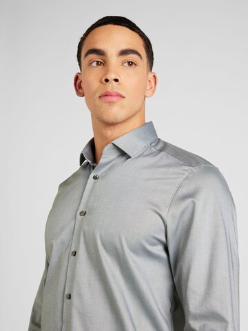 OLYMP Slim fit Button Up Shirt 'Level 5' in Green