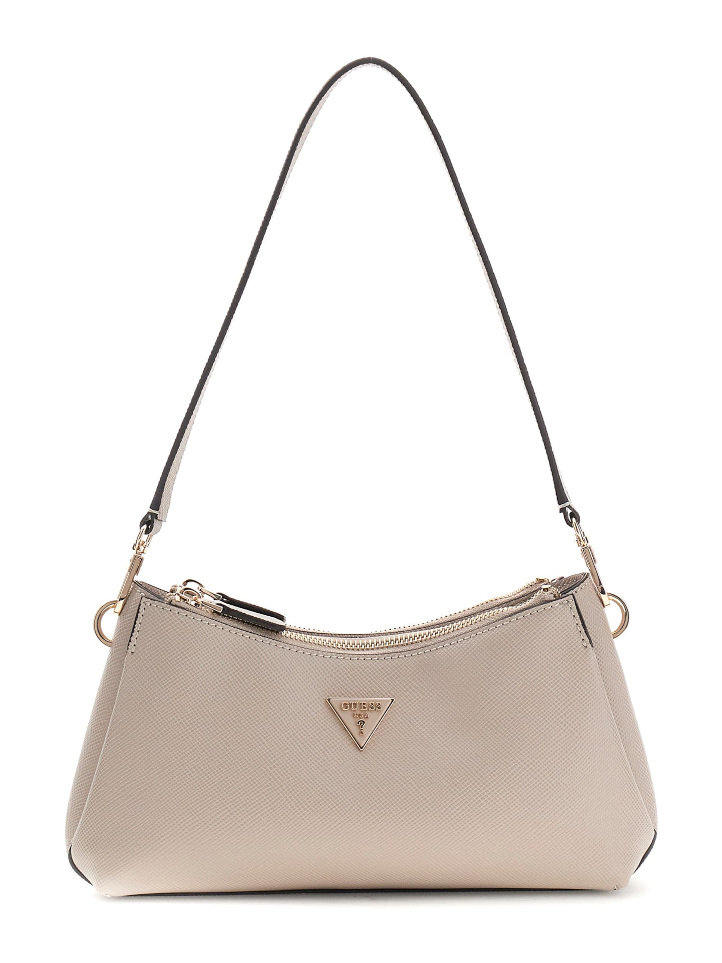 GUESS - Bolso de hombro 'NOELLE II' en gris: frente