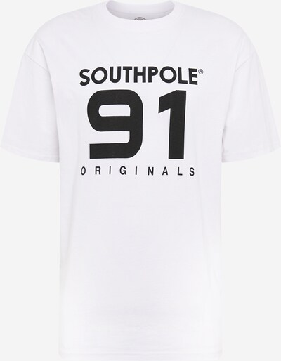Tricou SOUTHPOLE pe negru / alb, Vizualizare produs