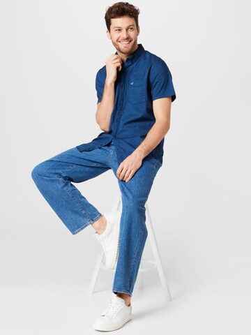 HOLLISTER Regular Fit Hemd 'WEBEX' in Blau