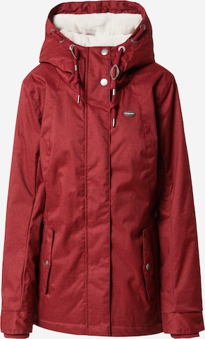 Parka mi-saison 'MONADDE' Ragwear en rouge : devant