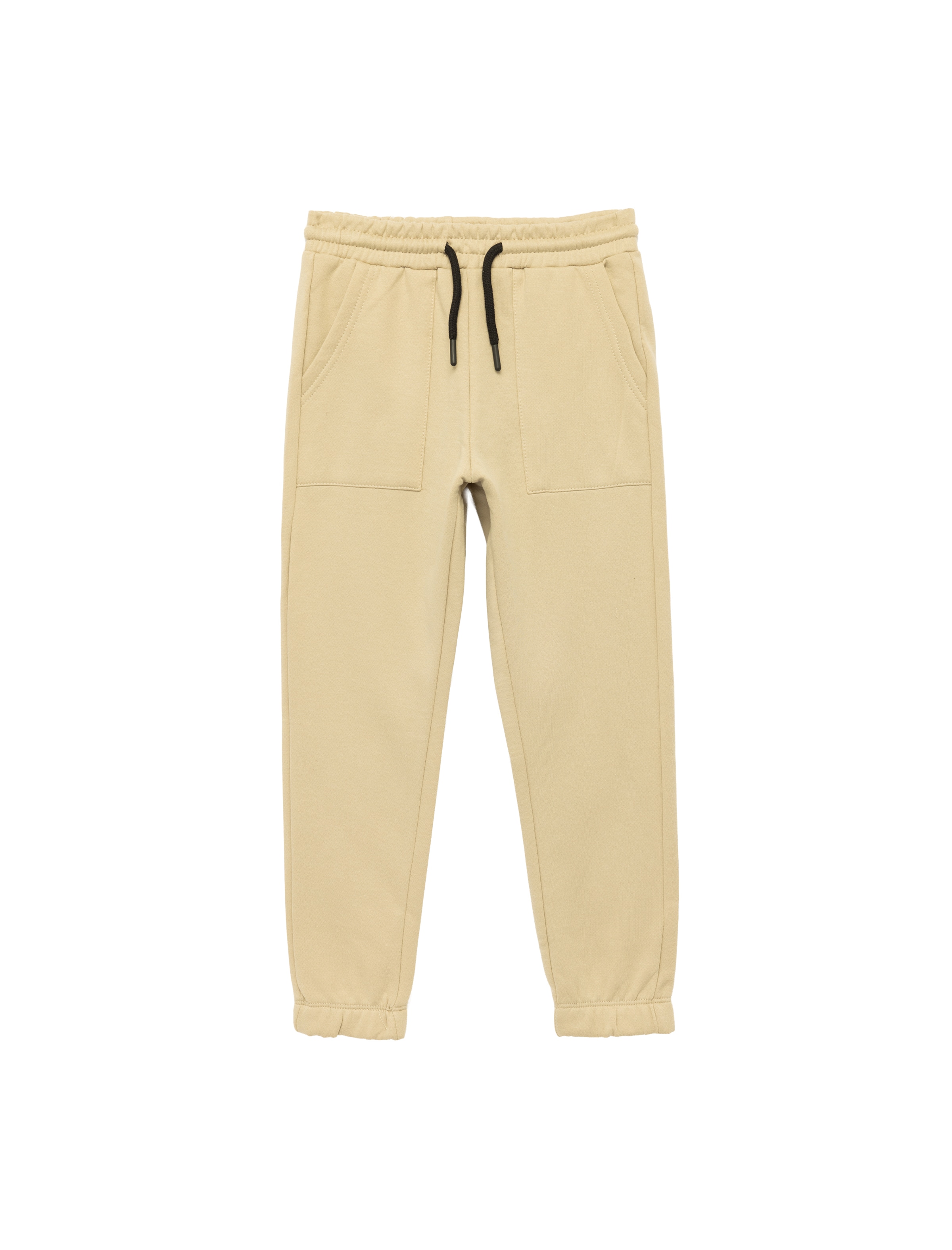 Koton Tapered Broek in Beige: voorkant