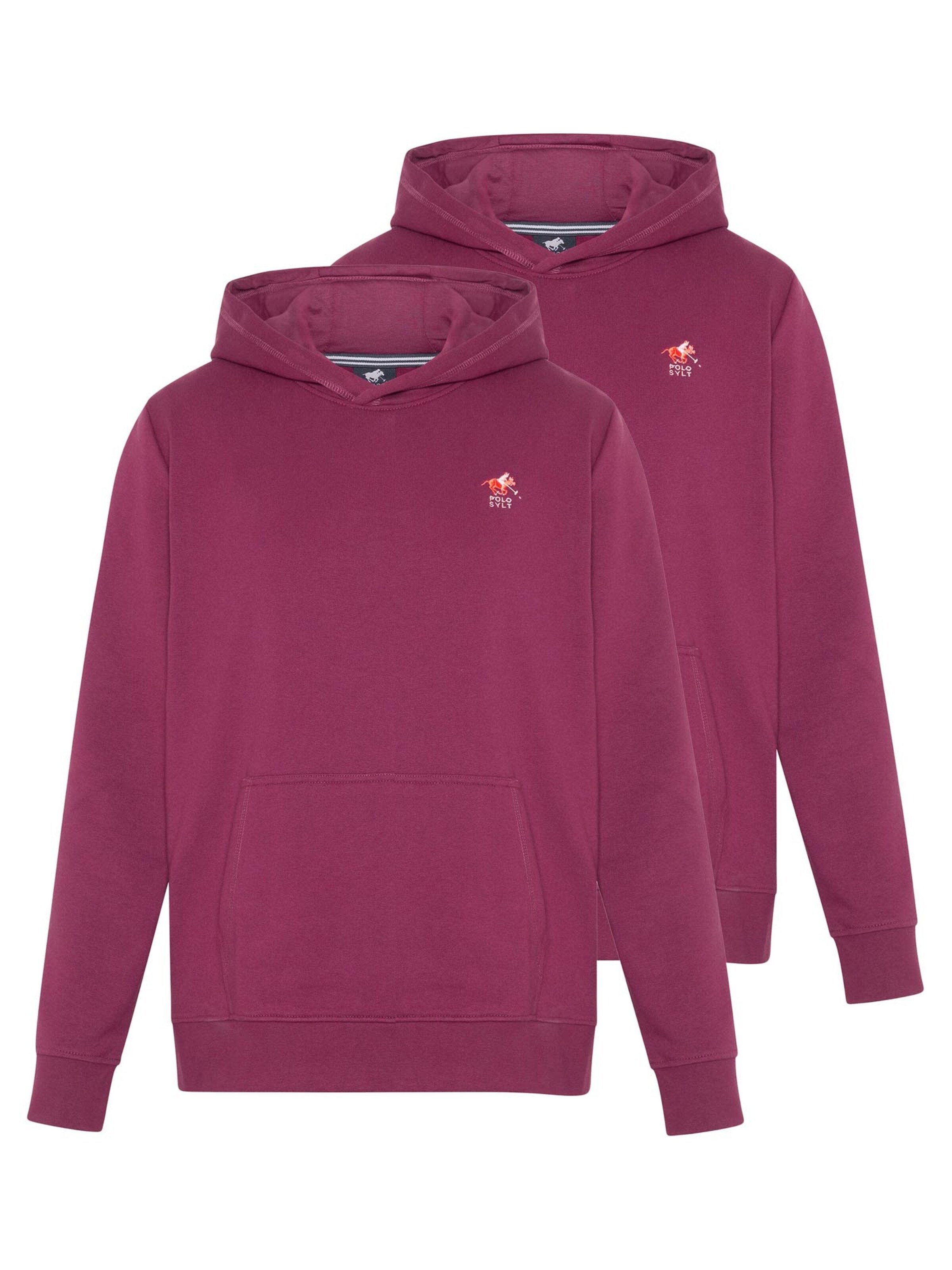 Polo Sylt Sweatshirt 'Basic' in Purple: front