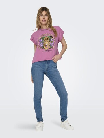 ONLY T-Shirt 'LUCINDA' in Pink