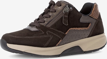 Gabor Rollingsoft Lace-Up Shoes in Brown: front
