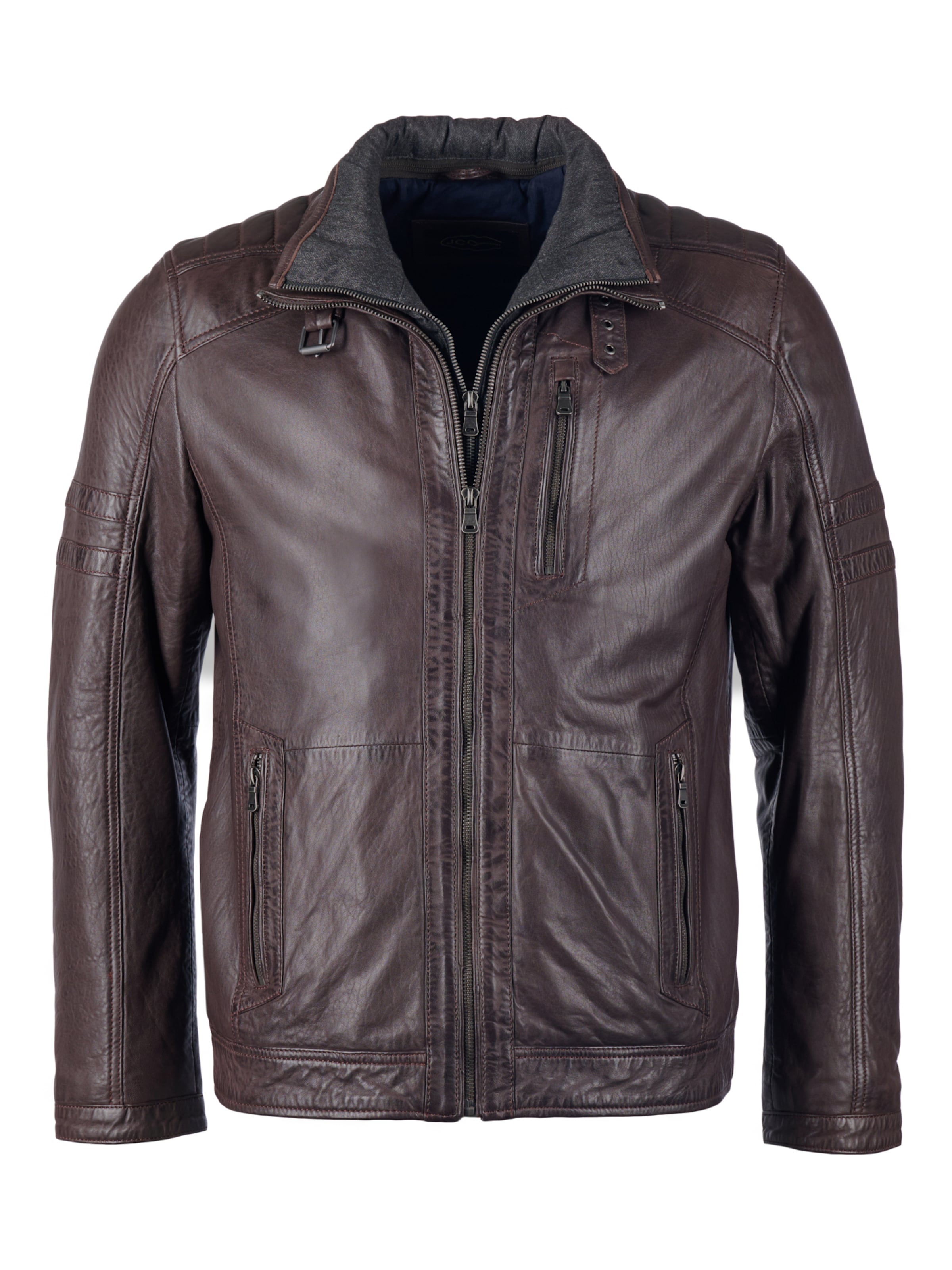 Veste mi-saison JCC en marron : devant