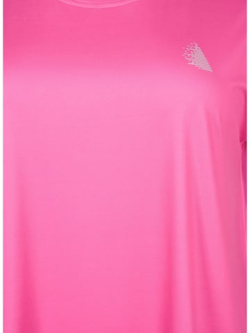 Active by Zizzi Funktionsshirt 'Abasic' in Pink