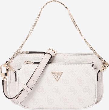 Borsa a tracolla 'NOELLE II DBL POUCH CROSSBODY' di GUESS in bianco: frontale