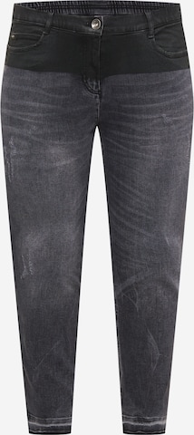 SAMOON Jeans in Grau: front